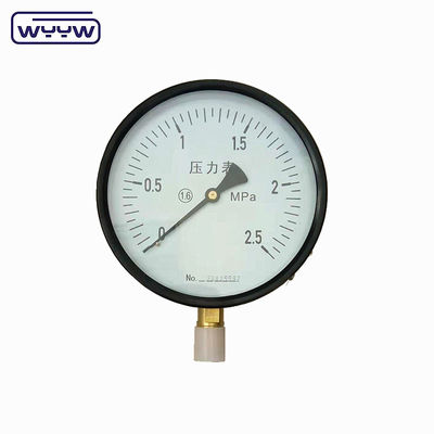 品質  Large Dial Economy Pressure Gauge Manometer 150mm Dial OEM 工場