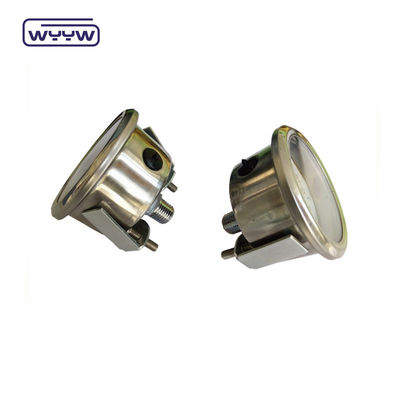 品質  Axial 2.5" U-Clamp Pressure Gauge Manometer / Back Connection Pressure Gauge 工場