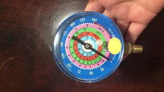 3" 80mm 冷媒圧力計