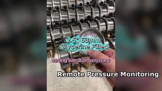 2.5インチ 63mm ステンレスケース、グリセリン充填