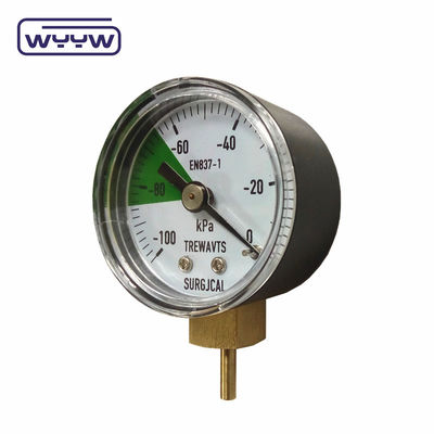 -0.1-0mpa 40mm パンプ圧力計 青銅の接続 底 黒の鉄ケース