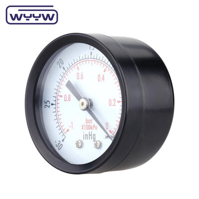 鉄の負圧計 -0.1Mpa バックマウント 60mm ダイヤル