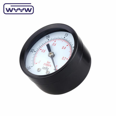 鉄の負圧計 -0.1Mpa バックマウント 60mm ダイヤル