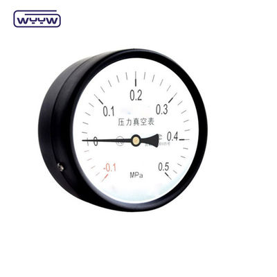 鉄の負圧計 -0.1Mpa バックマウント 60mm ダイヤル
