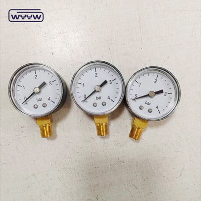 プラスチック製の圧縮ガス圧力計40mm