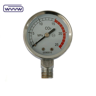 商業用圧力計 圧力レギュレーター 天然ガスの使用 50mmマノメーター 供給者のCO2圧力計