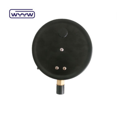 150mm 6&quot;精密圧力計 下部接続 黒鋼