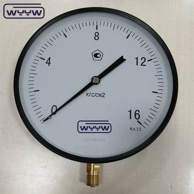 250MM 重量ボードンチューブ 高精度圧力計 動き 16Kgf/cm2