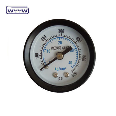 60MM 0-10 kgcm2 &amp; 150 psi 黒い鋼ケース 水圧のホワイトダイヤルマノメーター