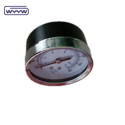 60MM 0-10 kgcm2 &amp; 150 psi 黒い鋼ケース 水圧のホワイトダイヤルマノメーター