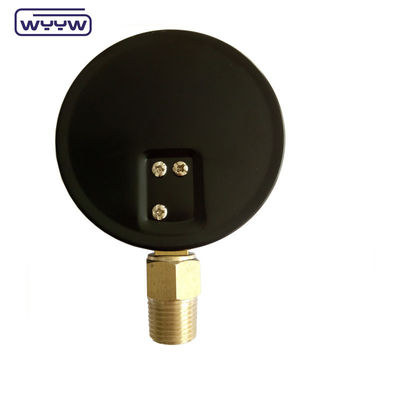 WYYW 100mm 鉄箱 MS 下部接続マノメーター 16bar