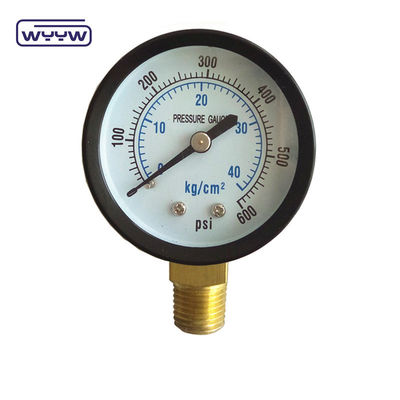 カスタマイズ可能なバックマウント 150 psi ホットセール 60mm 一般マノメーター M12X1.5 空気10バー圧力計