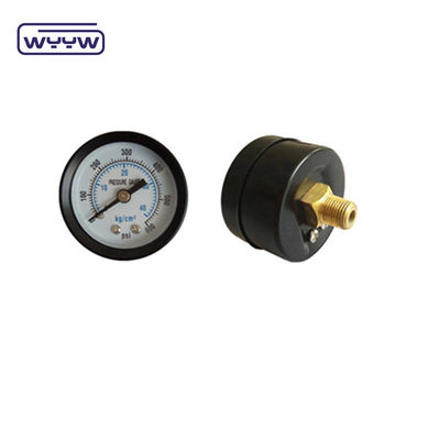 40mm 軸棒 Psi 空気ポンプ 圧力計 マノメーター バックマウント