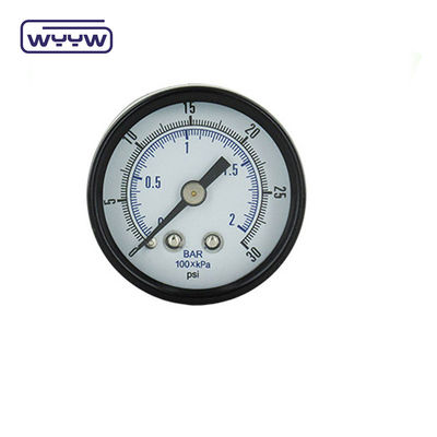 40mm 軸棒 Psi 空気ポンプ 圧力計 マノメーター バックマウント