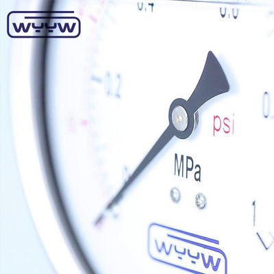 100mm 水 一般的な商業用圧力計 マノメーター 底部マウント