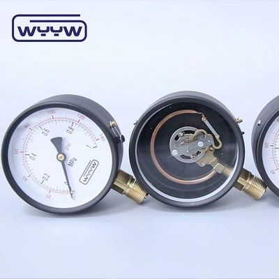 100mm 水 一般的な商業用圧力計 マノメーター 底部マウント