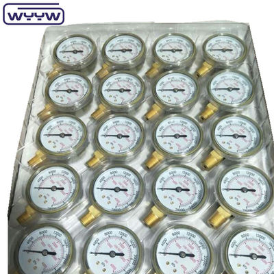 高品質で競争力のある価格 CE EN837-1 水空気 1psi (0 - 600 Psi) Npt 1/4 オイル水圧計