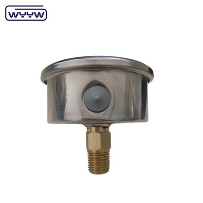 EN837-1 63mm 後ろのすべて不?? 鋼銅 ブルドンチューブ圧力計 0-20bar/0-300psi 1/4&quot;NPT糸