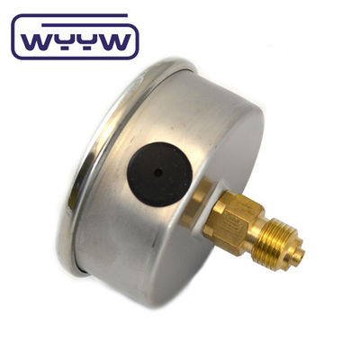 EN837-1 63mm 後ろのすべて不?? 鋼銅 ブルドンチューブ圧力計 0-20bar/0-300psi 1/4&quot;NPT糸