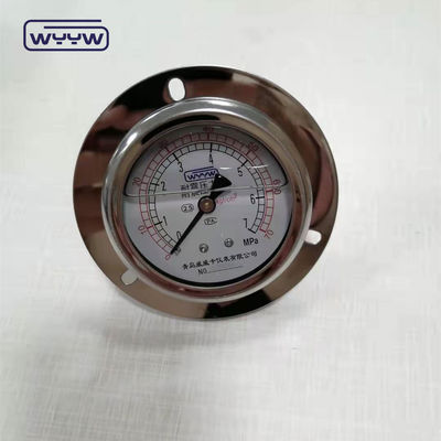 CE承認 63mm EN837-1 グリセリン油で満たされたバーPSI プレッシャーメーター