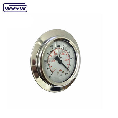 CE承認 63mm EN837-1 グリセリン油で満たされたバーPSI プレッシャーメーター