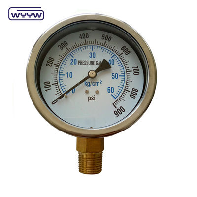 100mm 1.6% 1%精度 パンプ圧力計 フィルター用差圧計 圧力計