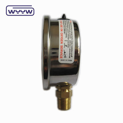 高品質のブラス接続 1/4 &quot;BSP ダブルスケールバー Psi EN837-1 精度 1.6 液体で満たされた圧力計