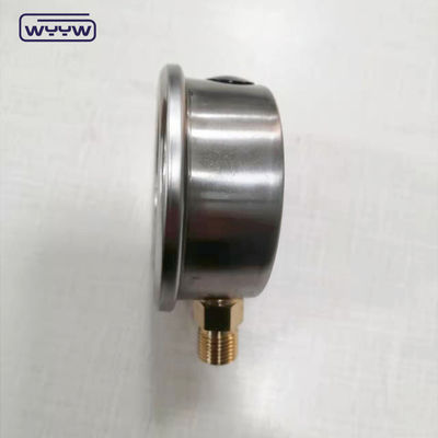 パーソナライズ可能な1/4 BSPT ボトム接続 真空油で満たされた気圧計 工業高圧ガス気圧計の原材料