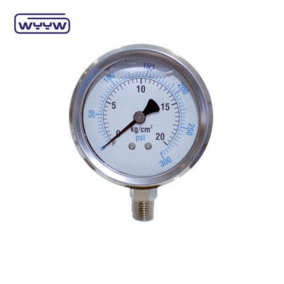 1/8&quot;NPT 下部接続圧力計 1.5&quot;40mm オイル圧力試験計