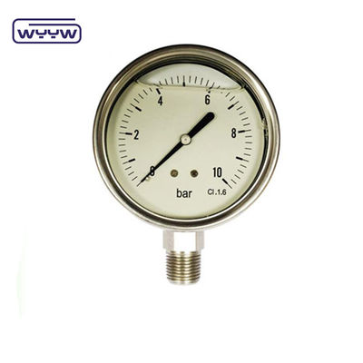 1/8&quot;NPT 下部接続圧力計 1.5&quot;40mm オイル圧力試験計