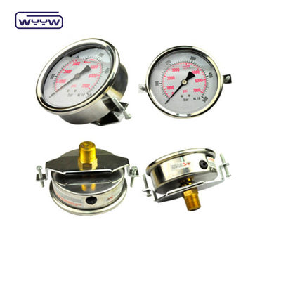 軸2.5&quot;Uクランプ圧力計 マノメーター/バック接続圧力計