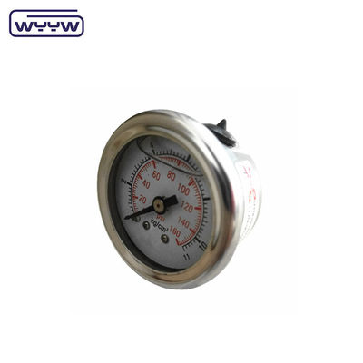 バックマウント液体 1.5 &quot; 40mm 水力機器のための水力圧力試験計
