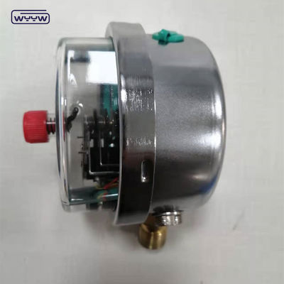 60MPa シリコンで満たされた 380V 電気接触圧力計 衝撃耐性