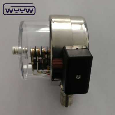 標準電気接触圧力計 60mm 黒鋼/不鋼鋼材料