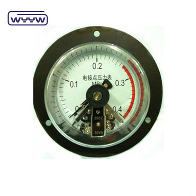 WYYW 電気接触圧力計 前側フレンズ付きバックマウント