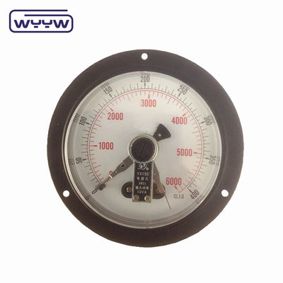 WYYW 電気接触圧力計 前側フレンズ付きバックマウント