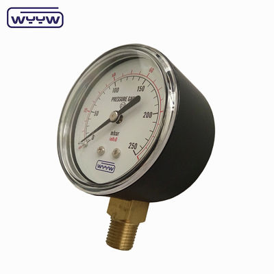 63mm カプセル バル 耐久性 優れた大気化合物 バル 圧力計