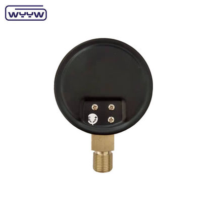 KPa低圧計 WYYW 4インチ 100mm 黒い鋼ケース 下の入り口バロー mbar cmh2oマノメーター