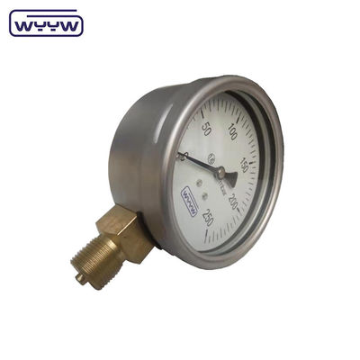 中国 工場 カプセル圧力計 100mm mbar ss ケース 青銅接続 1/2&quot;bsp Cmh2o低圧気圧計