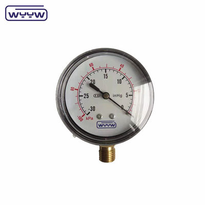 不同鋼低圧気圧計 Mbar ベローズ 63mm 0-6 Kpa 圧力計
