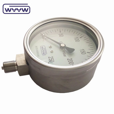 100mm 4&quot; 全ステンレス鋼圧力計 ベロー型圧力計