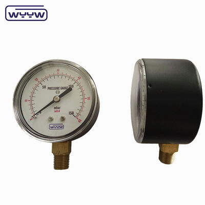 mbar inH2O 低圧バロー 圧力計 2.5&quot;