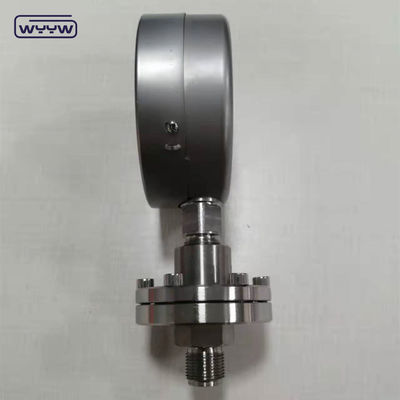 100mm DN20 PN40 フレンズ型 圧力計 SS316 不同鋼