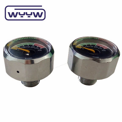 22mm ミニマノメーター 1/8bspp ガス流量計 pcp インラインダイビング計 バール スキューバ圧力計