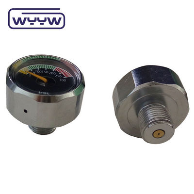 22mm ミニマノメーター 1/8bspp ガス流量計 pcp インラインダイビング計 バール スキューバ圧力計