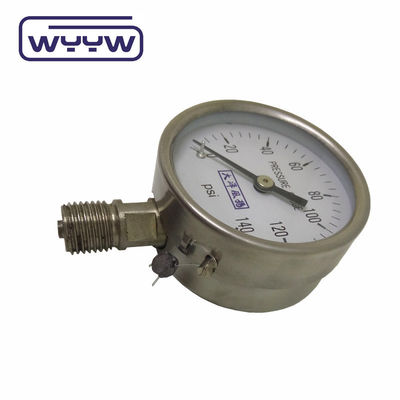 1/4&quot;Bsp 304ステンレス鋼 圧力計 底部接続 60mm