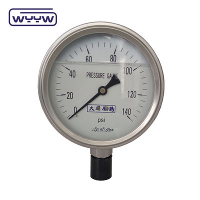 SS304 0-100Bar PSI 63mm 100mm グリセリン マノメーター 圧力計 グリセリン 詰め