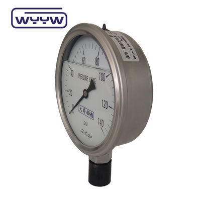SS304 0-100Bar PSI 63mm 100mm グリセリン マノメーター 圧力計 グリセリン 詰め