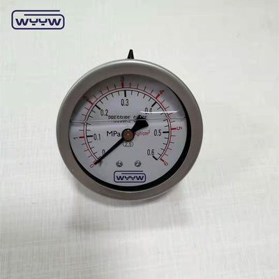 2.5インチ 液体で満たされた軸圧計 振動防止