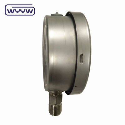 バヨネット Kgf/Cm2 Psi 4&quot;液体で満たされた圧力計 下部接続